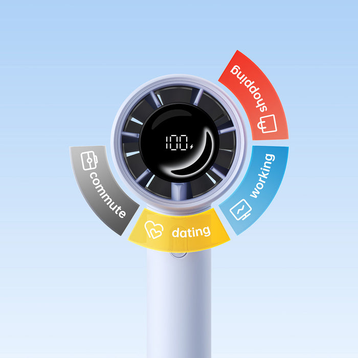 Jisulife Handheld Fan 10S 5000mAh Portable USB Fan - Blue