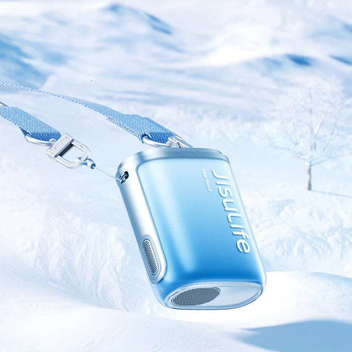 Jisulife Neck Fan 5 4500mAh Mini Fan with Lanyard - Blue