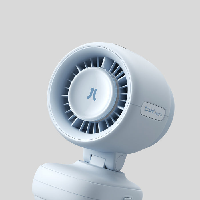 Jisulife Stroller Fan 4 5000mAh Mini Fan for Stroller with Metal Clip - Blue