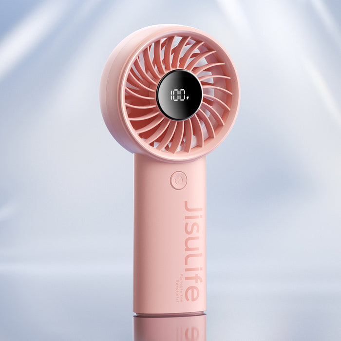 Jisulife Handheld Fan Life4 3600mAh Portable USB Fan - Pink
