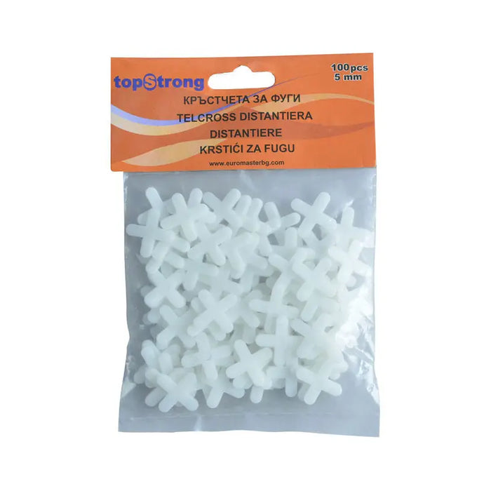 JOINT CROSSES 100 PCS/PACK 5.0MM EUROMASTER - Строителни инструменти и аксесоари<<<Инструменти аксесоари за
