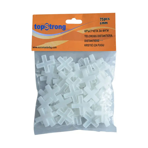 JOINT CROSSES 75 PCS/PACK 6.0MM EUROMASTER - Строителни инструменти и аксесоари<<<Инструменти аксесоари за