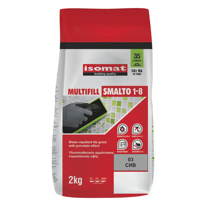 JOINT MIXTURE FOR INTERIOR AND EXTERIOR USE ISOMAT MULTIFILL GRAY 03 - Фуги<<<Лепила за плочки фуги силикони и