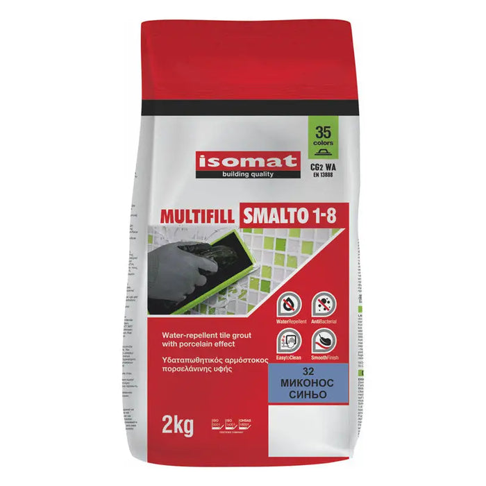 JOINT MIXTURE FOR INTERIOR AND EXTERIOR USE ISOMAT MULTIFILL MYKONOS BLUE 32 - Фуги<<<Лепила за плочки фуги силикони и