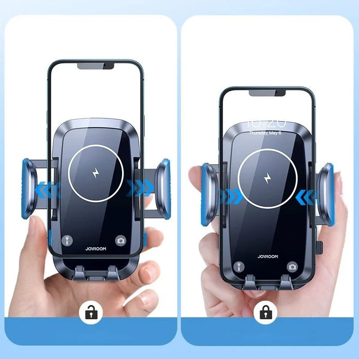 Joyroom car air vent holder Qi wireless charger 15W black (JR-ZS241) - Cell phone holders<<<HurtelXML