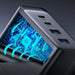 Joyroom GaN charger 67W 4 ports (2x USB 2x USB C) black (TCG02) + USB C - USB C cable 100W 1.2m - Travel