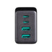 Joyroom GaN charger 67W 4 ports (2x USB 2x USB C) black (TCG02) + USB C - USB C cable 100W 1.2m - Travel