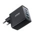 Joyroom GaN charger 67W 4 ports (2x USB 2x USB C) black (TCG02) + USB C - USB C cable 100W 1.2m - Travel