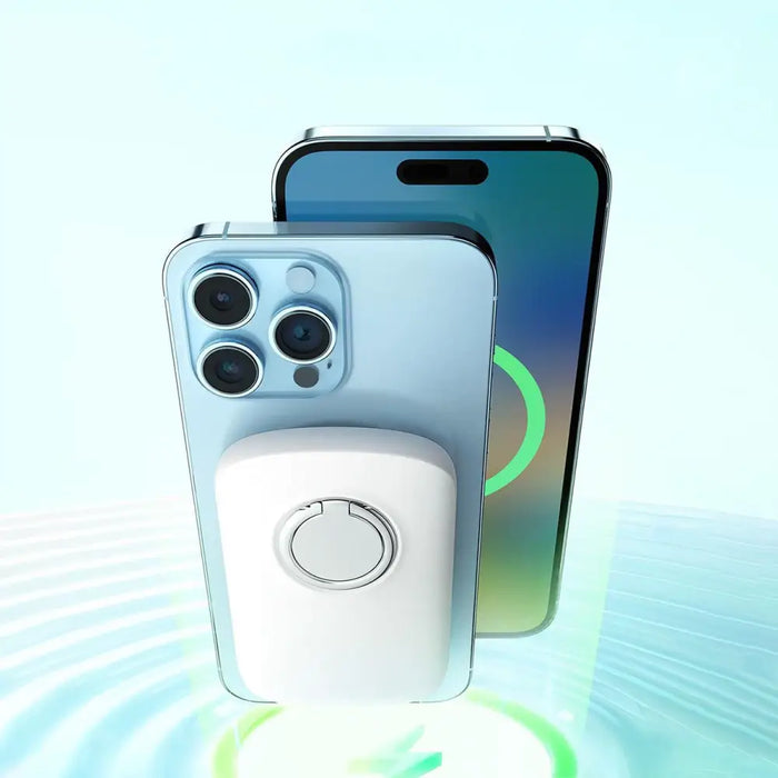 Joyroom inductive power bank 6000mAh with ring and stand up to 20W white (JR-W030) - Powerbanks<<<HurtelXML