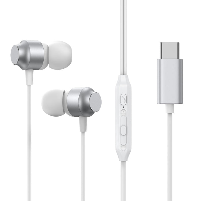 Joyroom JR-EC06 USB-C in-ear headphones - silver - Headphones and speakers<<<HurtelXML&&&Audio<<<Основна<<<DunaXML