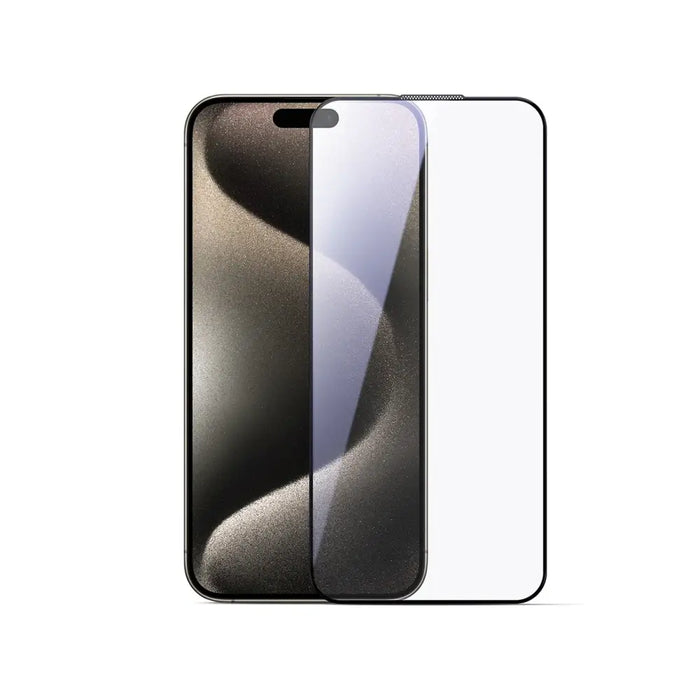 Joyroom JR-MLG0276 2.5D HD Dustproof Tempered Glass with Black Frame for iPhone 15/16 - Cell phone tempered