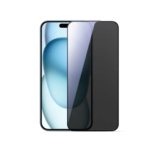 Joyroom JR-MLG0283 2.5D Dustproof Privacy Tempered Glass with Black Frame for iPhone 16 Pro Max - Cell phone tempered