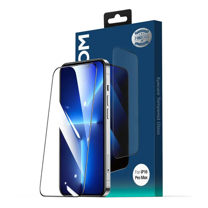 Joyroom JR-MLG0284 2.5D Anti-Blue Light + Dustproof Tempered Glass with Black Frame for iPhone 15/16 - Cell phone