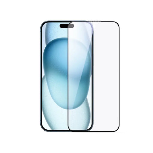 Joyroom JR-MLG0284 2.5D Anti-Blue Light + Dustproof Tempered Glass with Black Frame for iPhone 15/16 - Cell phone