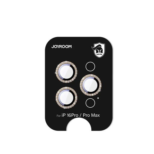 Joyroom JR-MSJ0310 Glass Screen Protector for iPhone 16 Pro/16 Pro Max Lenses - Brown - Cell phone tempered