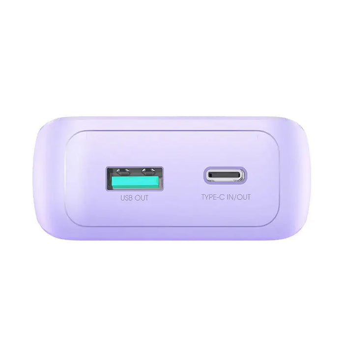 Joyroom JR-PBC07 20000mAh 30W mini power bank with USB-C and Lightning cables - purple - Powerbanks<<<HurtelXML