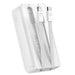 Joyroom JR-PBC07 20000mAh 30W mini power bank with USB-C and Lightning cables - white - Power