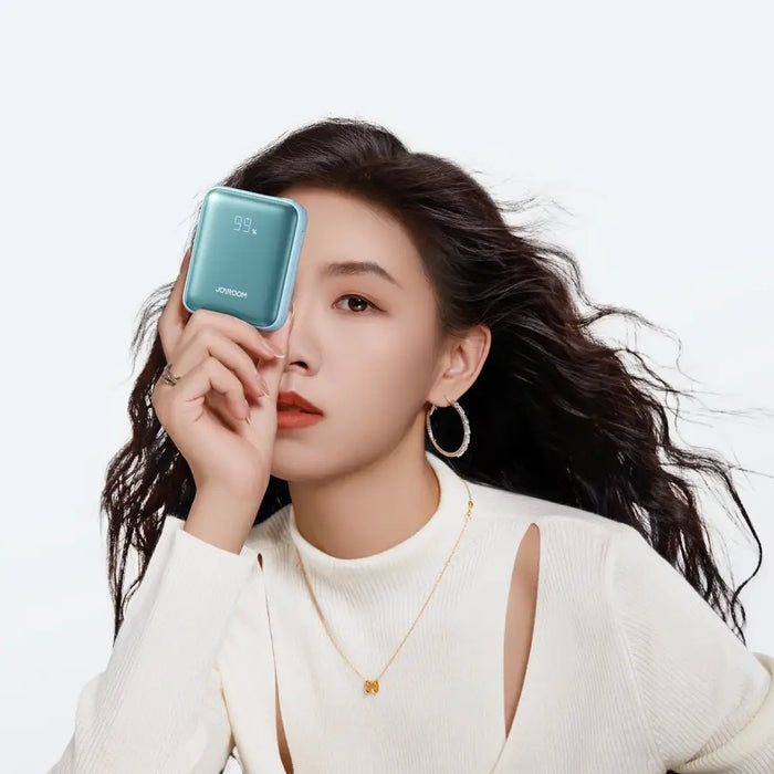 Joyroom JR-PBF27 22.5W 10000mAh Powerbank with Two Built-in Cables - Blue - Powerbanks<<<HurtelXML