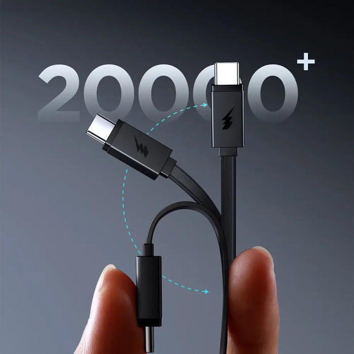 Joyroom JR-PR1 10000mAh 22.5W Powerbank with Built-in Retractable USB-C Cable - Black - Powerbanks<<<HurtelXML