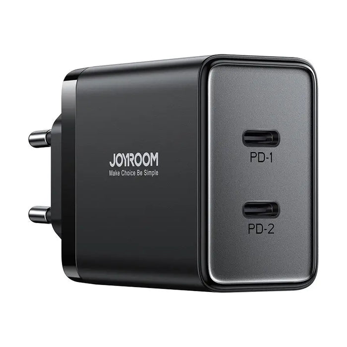 Joyroom JR-TCF09 fast charger 2x USB-C 40W - black - Cell phone USB charger<<<HurtelXML