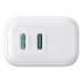 Joyroom JR-TCF12 Dual-Port (2C) 20W Power Charger (white) - mains chargers<<<Chargers<<<GSM