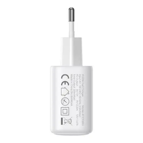 Joyroom JR-TCF20 network charger with C-Lightning 20W 1m cable (white) - mains chargers<<<Chargers<<<GSM