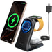 Joyroom JR-W15 Wireless Charger 3 in 1 Charging Station with MagSafe - Black - Cell phone USB charger<<<HurtelXML