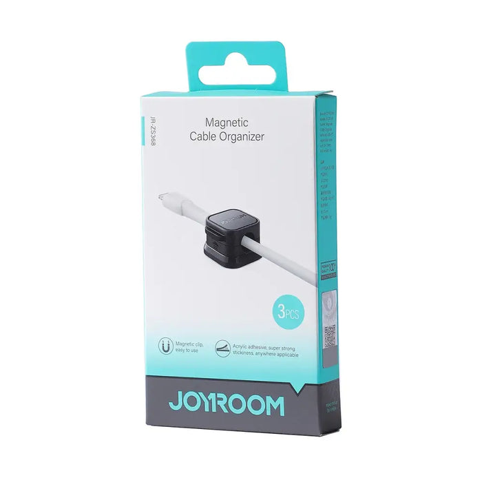 Joyroom JR-ZS368 magnetic cable organizer - black (3 pcs.) - Cable organizers<<<HurtelXML