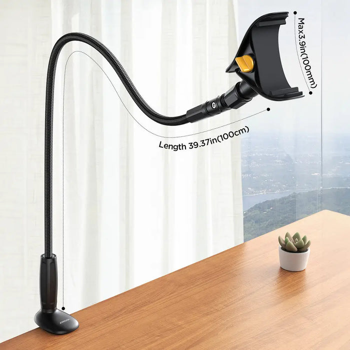 Joyroom JR-ZS389 holder with flexible arm for a desk phone - black - Cell phone holders<<<HurtelXML