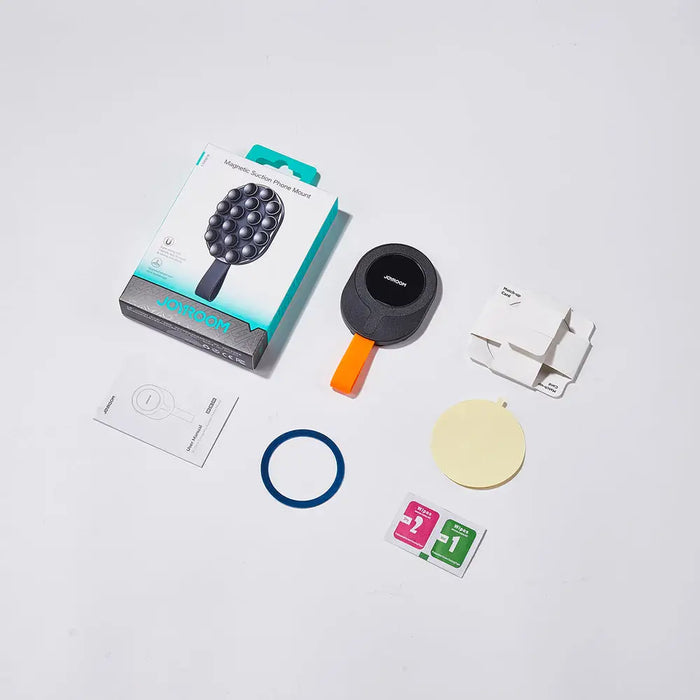 Joyroom JR-ZS393-S magnetic holder with suction cups for 4.7-7’’ phone - black and orange - Cell phone