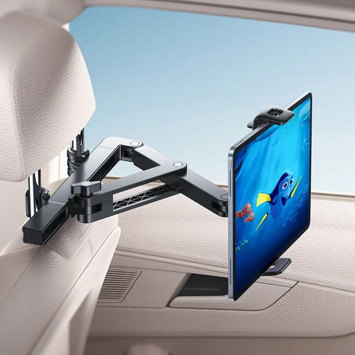 Joyroom JR-ZS433 Car Headrest Holder - Black - Uchwyty samochodowe z ładowarką Qi do telefonów<<<HurtelXML
