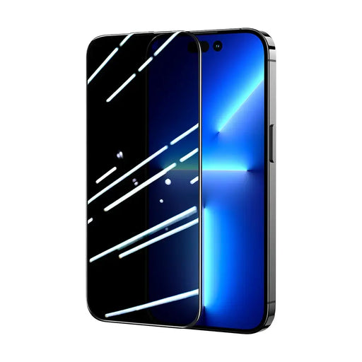 Joyroom Knight 2.5D Privacy TG Tempered Glass for iPhone 14 Pro with Anti-Spy Filter Full Screen with Frame Transparent