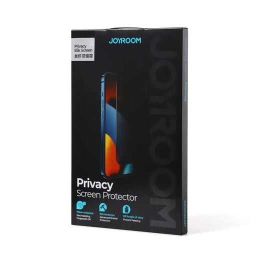 Joyroom Knight 2.5D Privacy TG Tempered Glass for iPhone 14 Pro with Anti-Spy Filter Full Screen with Frame Transparent