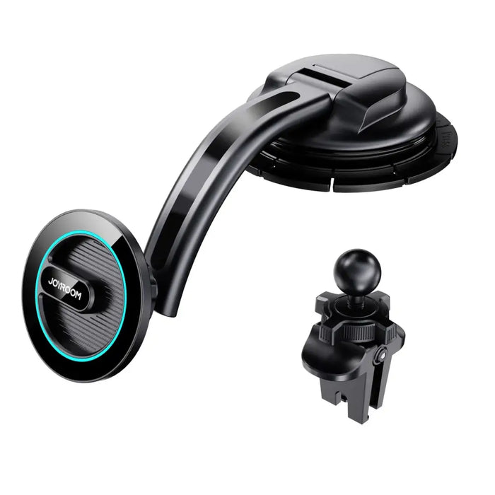 Joyroom magnetic car phone holder for cockpit dashboard black (JR-ZS366) - Cell phone holders<<<HurtelXML