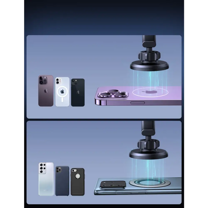 Joyroom magnetic car phone holder for cockpit dashboard black (JR-ZS366) - Cell phone holders<<<HurtelXML