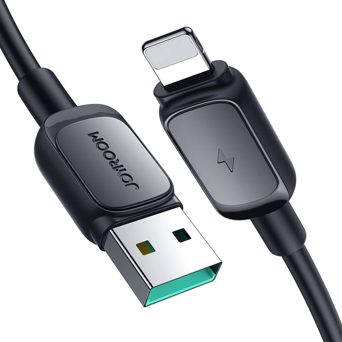 Joyroom Multi-Color Series A14 Lightning / USB-A 2.4A Cable 2 m - Black - Cell phone cables<<<HurtelXML&&&Type-C