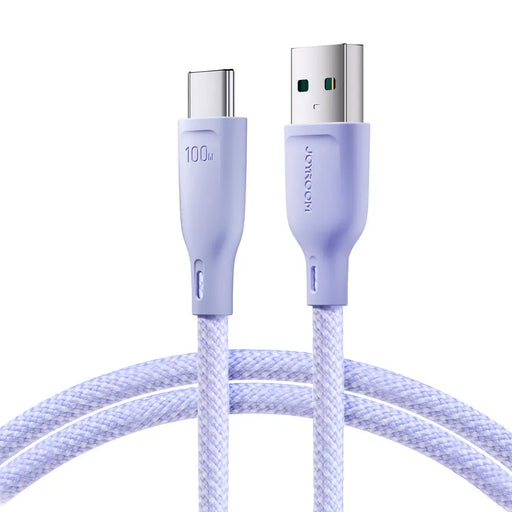 Joyroom Multi-Color Series S-A34 USB-A / USB-C 100W Cable 1m - Purple - Cell phone cables<<<HurtelXML&&&Type-C