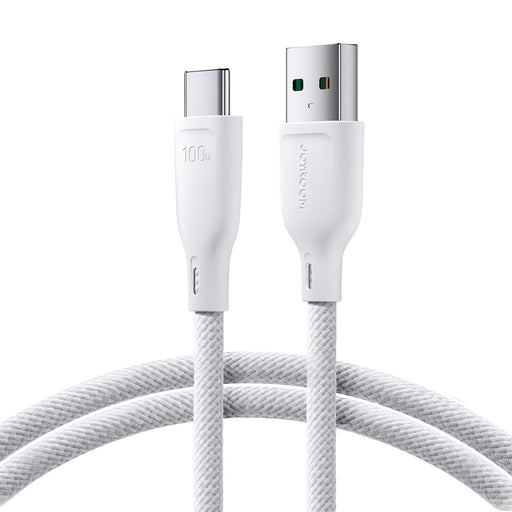 Joyroom Multi-Color Series S-A34 USB-A / USB-C 100W Cable 1m - White - Cell phone cables<<<HurtelXML&&&Type-C