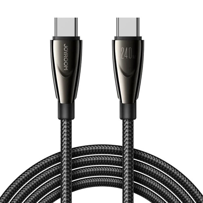 Joyroom Pioneer Series SA31-CC5 USB-C / USB-C 240W Cable 1.2m - Black - Cell phone cables<<<HurtelXML