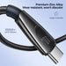 Joyroom Pioneer Series SA31-CC5 USB-C / USB-C 240W Cable 1.2m - Black - Cell phone cables<<<HurtelXML