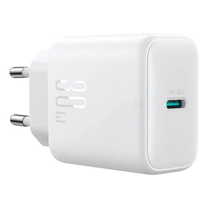 Joyroom power charger JR-TCF24 with C-C cable 30W 1m (white) - mains chargers<<<Chargers<<<GSM