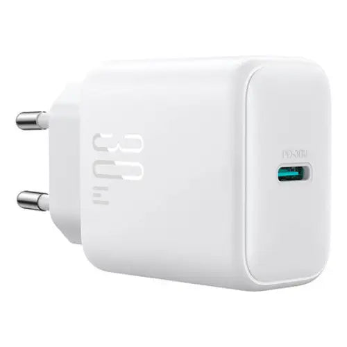 Joyroom power charger JR-TCF24 with C-C cable 30W 1m (white) - mains chargers<<<Chargers<<<GSM