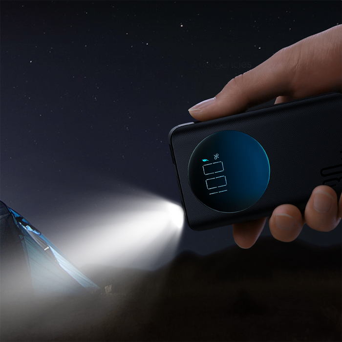 Joyroom powerbank 10000mAh 30W black (JR-PBF01) - Powerbanks<<<HurtelXML&&&Power Bank<<<Основна<<<DunaXML
