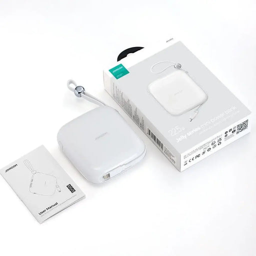 Joyroom powerbank 10000mAh Jelly Series 22.5W with built-in Lightning cable white (JR-L003) - Powerbanks<<<HurtelXML