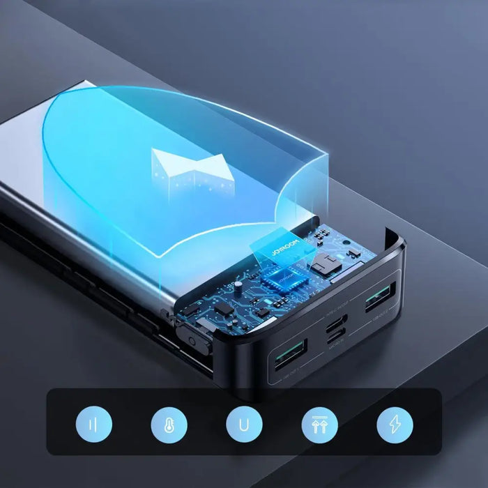 Joyroom powerbank 20000mAh 22.5W PD QC3.0 AFC black (JR-QP192) - Powerbanks<<<HurtelXML