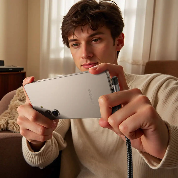 Joyroom S-A56 EnjoyX Series 90° USB-A - Lightning 3A cable 1.2m - black - Cell phone cables<<<HurtelXML