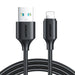 Joyroom S-A9 3A USB-A - Lightning cable 1m - black - Cell phone cables<<<HurtelXML