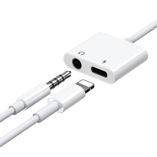 Joyroom S-Y104 headphone adapter Lightning - Lightning / mini jack 3.5mm - white - Adapters connectors