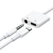 Joyroom S-Y104 headphone adapter Lightning - Lightning / mini jack 3.5mm - white - Adapters connectors
