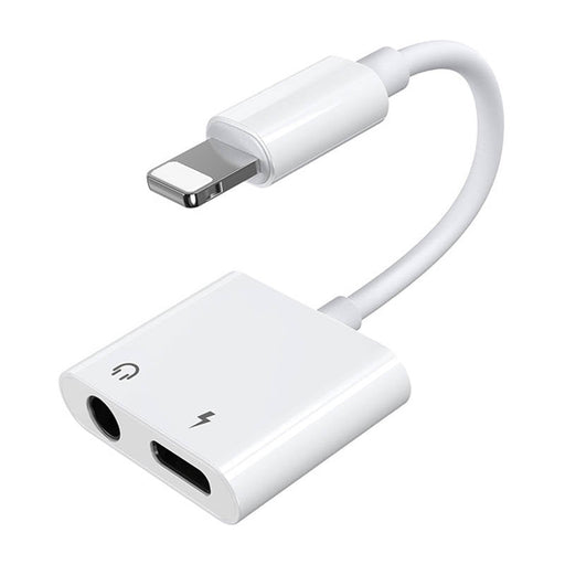 Joyroom S-Y104 headphone adapter Lightning - Lightning / mini jack 3.5mm - white - Adapters connectors
